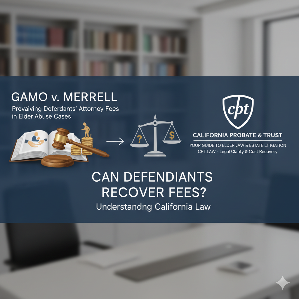 Can Prevailing Defendants Recover Attorney Fees in Elder Abuse Cases? Understanding Gamo v. Merrell 1 Generated Image January 12 2026 6 50PM