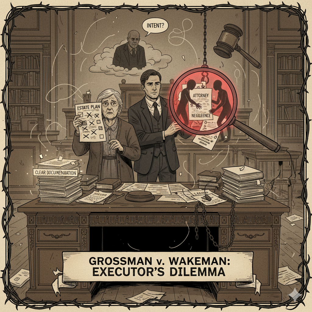 Understanding Grossman v. Wakeman: What Executors and Personal Representatives Need to Know About Attorney Duties in Estate Planning 1 Generated Image January 15 2026 11 05AM