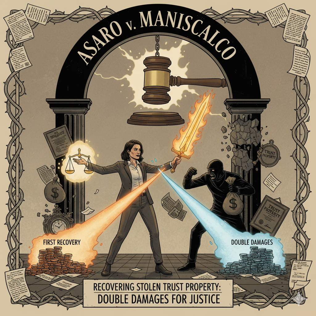 Asaro v. Maniscalco: How Executors Can Recover Double Damages for Wrongfully Taken Trust Property 1 Generated Image January 15 2026 11 40AM
