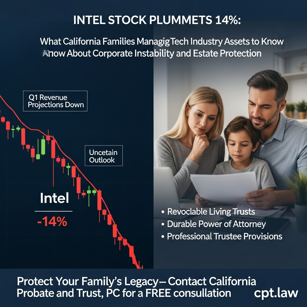 Intel Stock Plummets 14%: What California Families Managing Tech Industry Assets Need to Know About Corporate Instability and Estate Protection 3 Intel Stock Plummets 14 What California Families M 20260123 135324 1