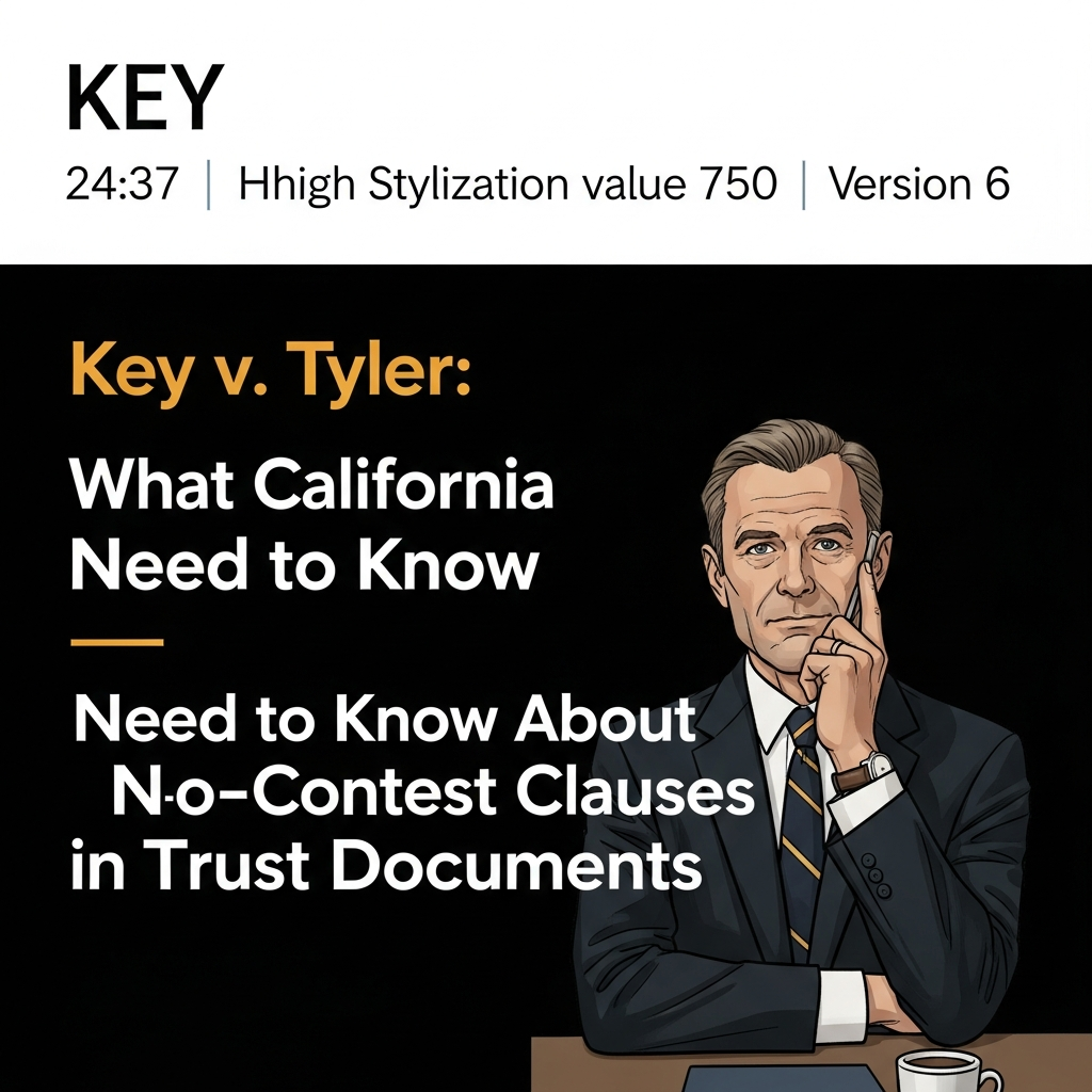 Key v. Tyler: What California Families Need to Know About No-Contest Clauses in Trust Documents