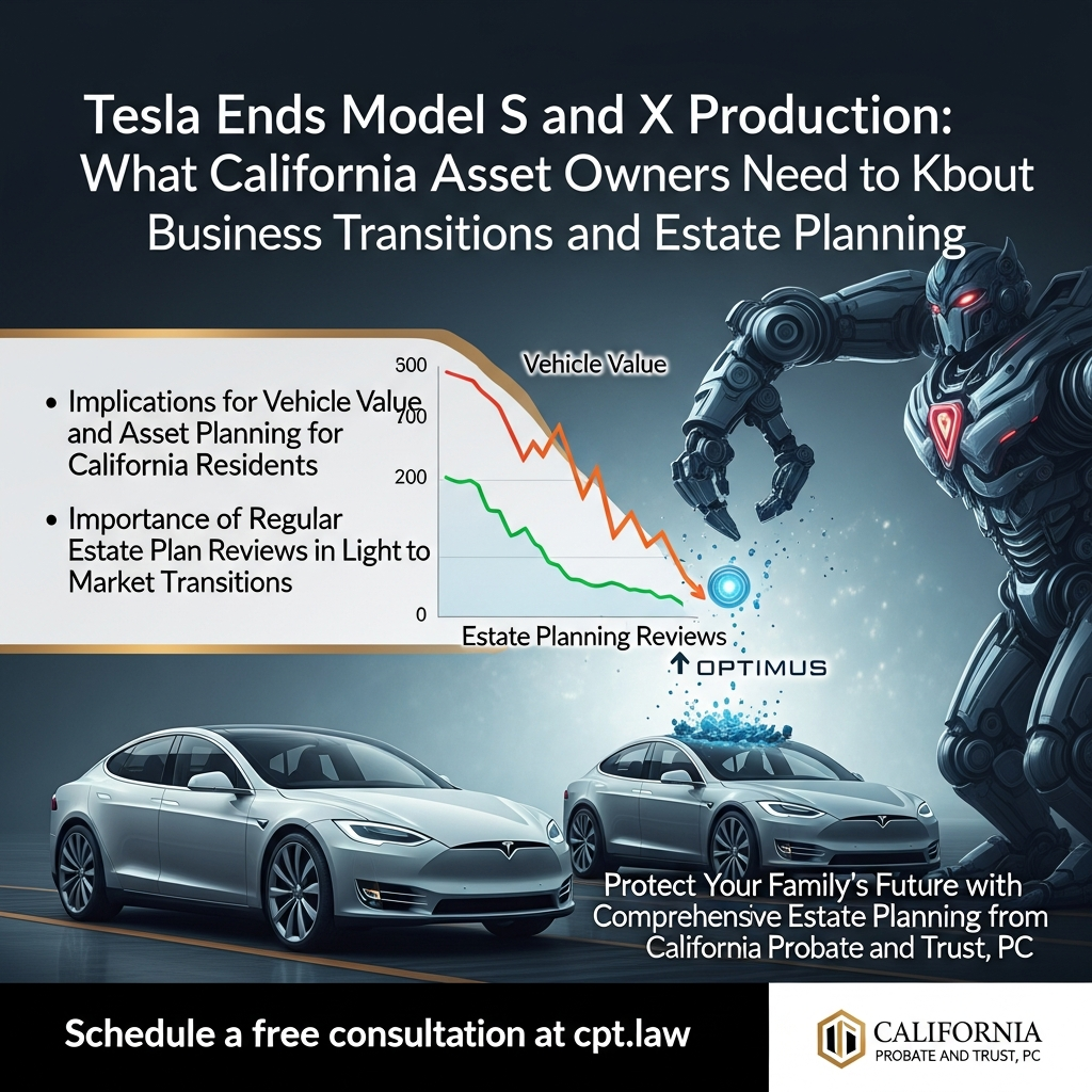 Tesla Ends Model S and X Production: What California Asset Owners Need to Know About Business Transitions and Estate Planning 1 Tesla Ends Model S and X Production: What California Asset Owners Need to Know About Business Transitions and Estate Planning