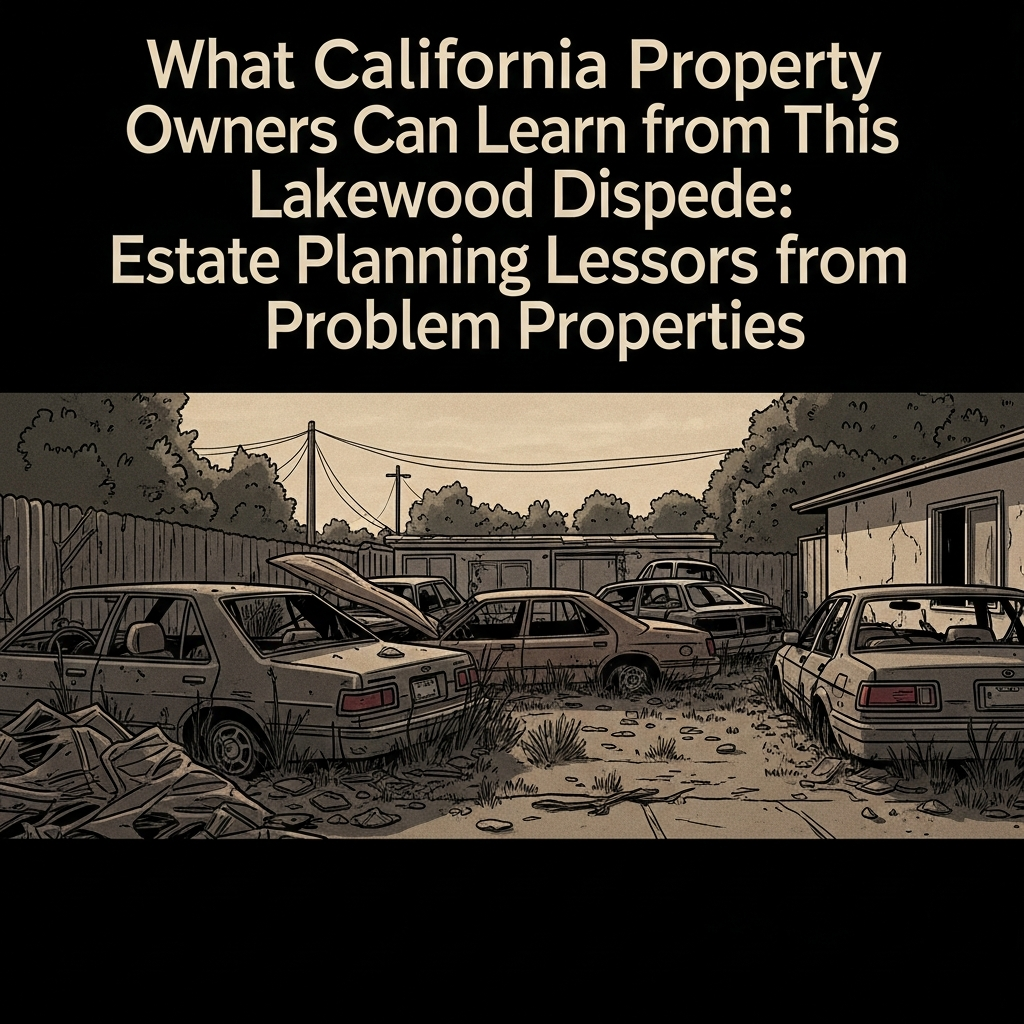 What California Property Owners Can Learn from This Lakewood Dispute: Estate Planning Lessons from Problem Properties 1 What California Property Owners Can Learn from This Lakewood Dispute: Estate Planning Lessons from Problem Properties