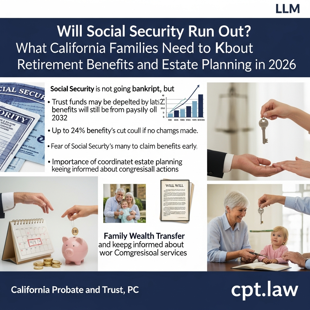 Will Social Security Run Out? What California Families Need to Know About Retirement Benefits and Estate Planning in 2026 1 Will Social Security Run Out? What California Families Need to Know About Retirement Benefits and Estate Planning in 2026