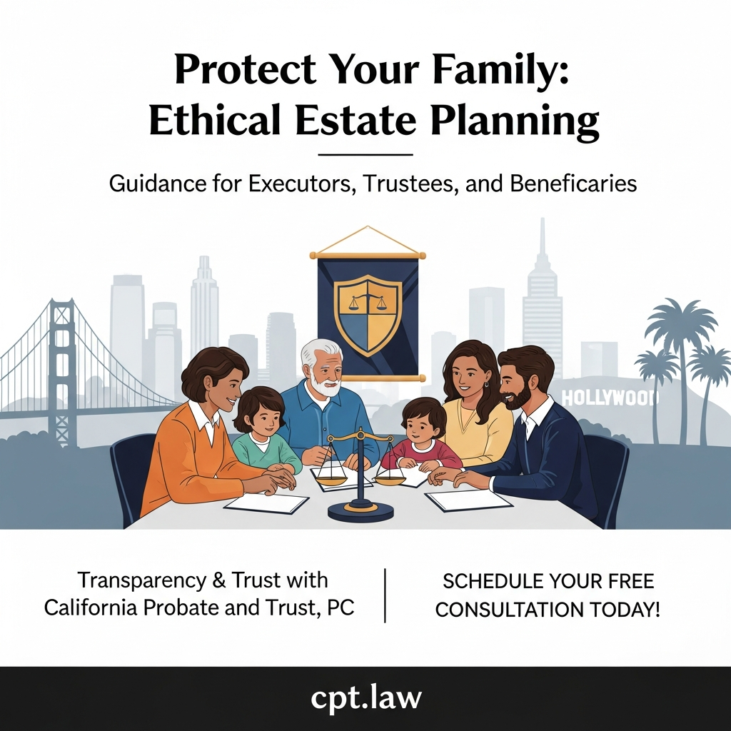 Understanding Ethical Considerations in California Estate Planning: A Guide for Families Seeking Protection and Transparency 1 Understanding Ethical Considerations in California Estate Planning: A Guide for Families Seeking Pro