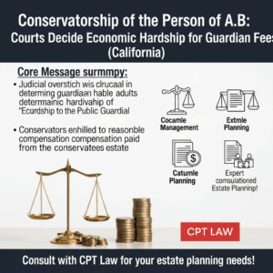 Knowledge Base 9 Conservatorship of the Person of A.B.: Courts Must Decide Economic Hardship for Guardian Fees (Calif