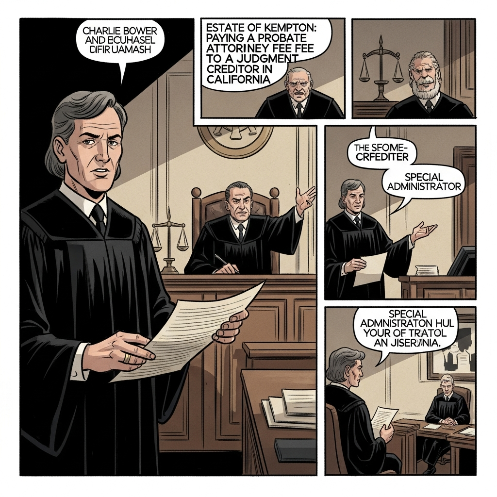 Estate of Kempton: Paying a Probate Attorney Fee to a Judgment Creditor in California - California Legal Guide | CPT Law 1 Estate of Kempton: Paying a Probate Attorney Fee to a Judgment Creditor in California - California L