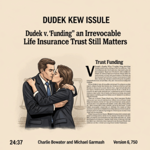Knowledge Base 5 Dudek v. Dudek: Why “Funding” an Irrevocable Life Insurance Trust Still Matters (Even When the Carri