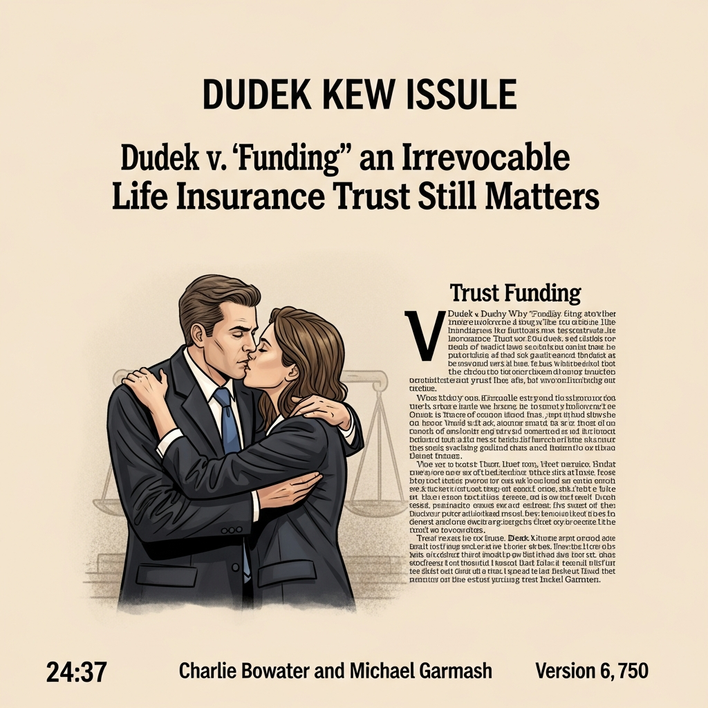 Dudek v. Dudek: Why “Funding” an Irrevocable Life Insurance Trust Still Matters (Even When the Carrier Rejects a Form) - California Legal Guide | CPT Law 1 Dudek v. Dudek: Why “Funding” an Irrevocable Life Insurance Trust Still Matters (Even When the Carri