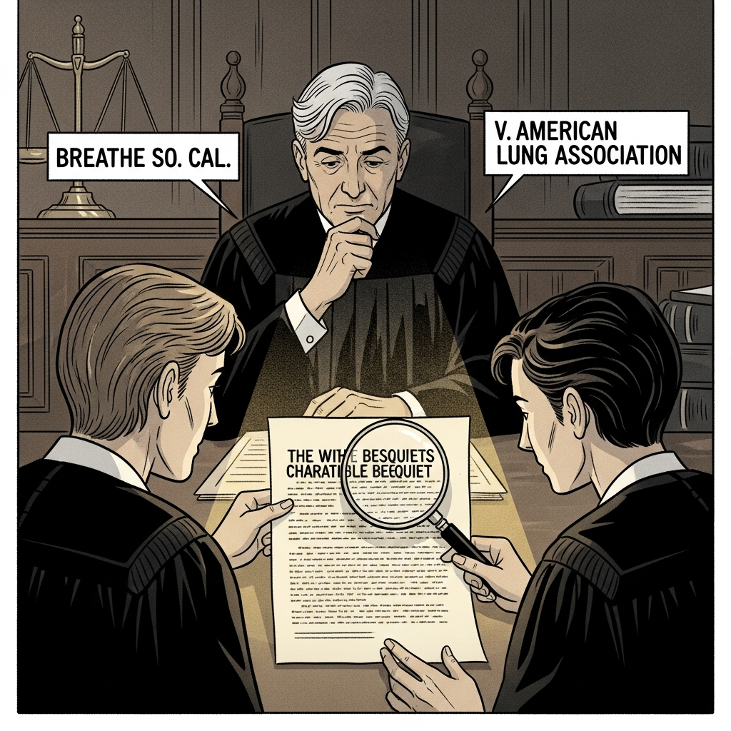 Breathe So. Cal. v. American Lung Association: How California Courts Interpret Charitable Bequests and Donor Intent - California Legal Guide | CPT Law 1 Breathe So. Cal. v. American Lung Association: How California Courts Interpret Charitable Bequests a