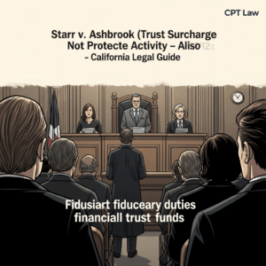 Knowledge Base 4 Starr v. Ashbrook (Trust Surcharge Not Protected Activity) - California Legal Guide | CPT Law