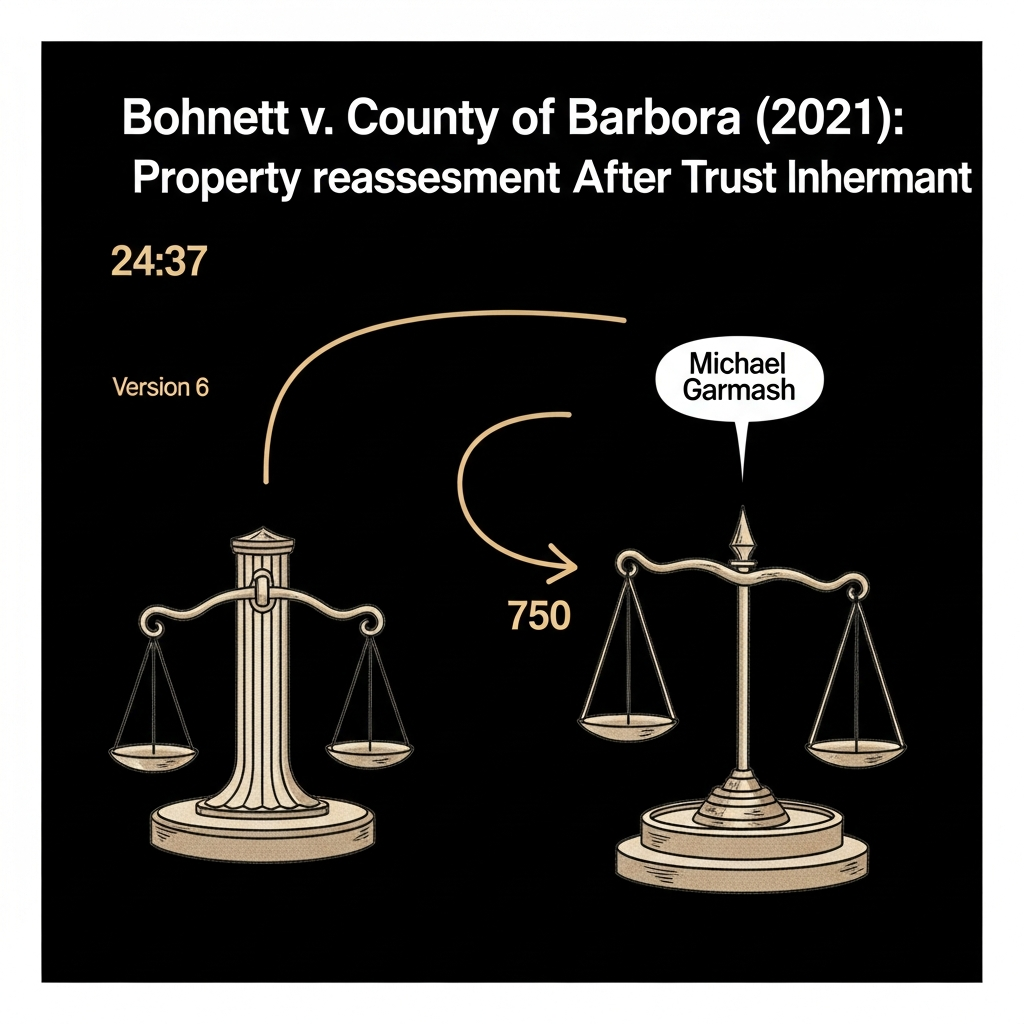 Bohnett v. County of Santa Barbara (2021): Property Reassessment After Trust Inheritance - California Legal Guide | CPT Law 1 Bohnett v. County of Santa Barbara (2021): Property Reassessment After Trust Inheritance - Californi