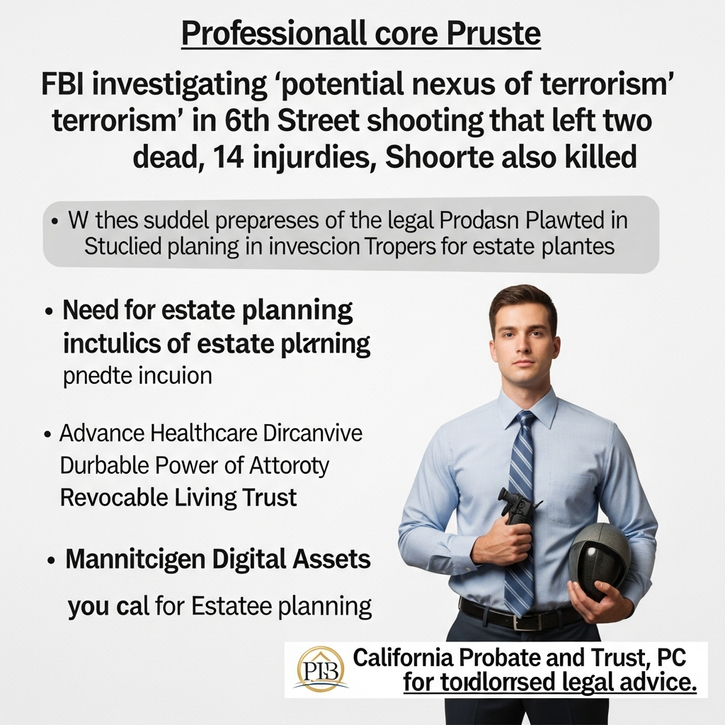 FBI investigating 'potential nexus to terrorism' in 6th Street shooting that left two dead, 14 injured | Shooter also killed | - California Legal Guide | CPT Law 1 FBI investigating 'potential nexus to terrorism' in 6th Street shooting that left two dead, 14 injur