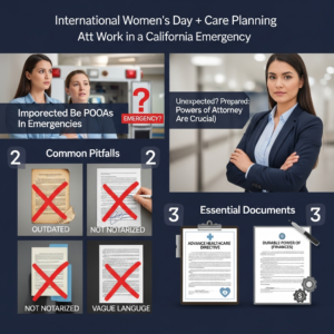 Knowledge Base 3 International Women’s Day + Care Planning: Powers of Attorney That Actually Work in a California Eme
