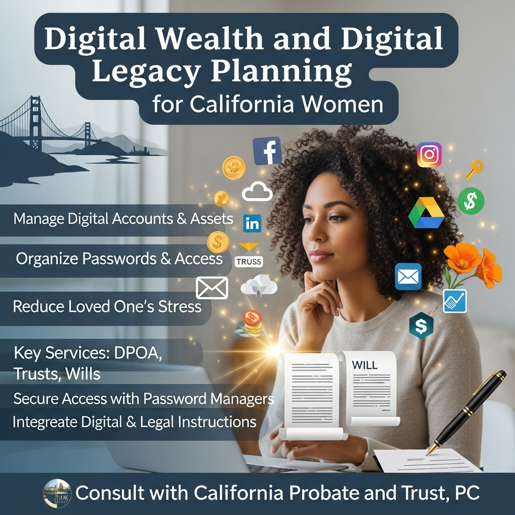 News 2 Digital Wealth and Digital Legacy Planning for California Women: Accounts, Passwords, Photos, and Le